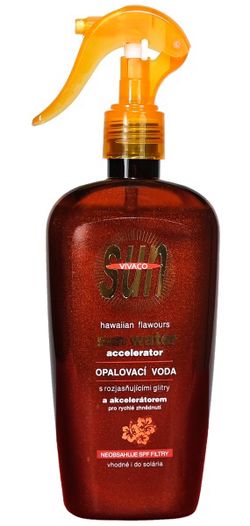 VIVACO Opalovací voda s rozjasňujícími glitry SUN VITAL 300ml