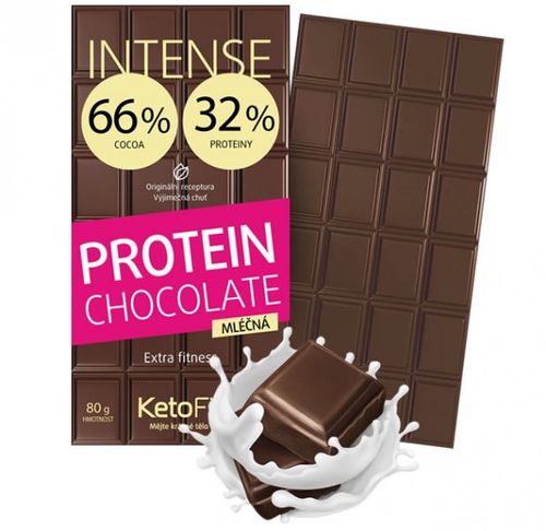 Mléčná 66% čokoláda INTENSE KetoFit® extra proteinová