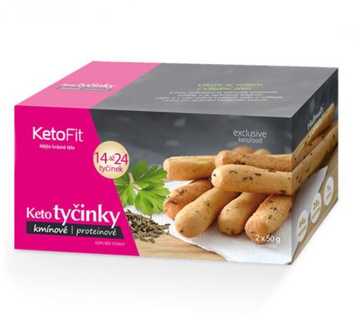 Slané proteinové Keto tyčinky s kmínem 100 g