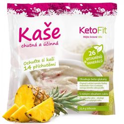 Proteinová krupičná kaše KetoFit ananas, 5 porcí