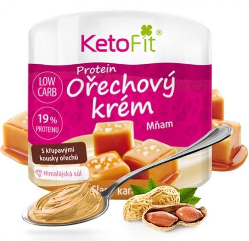 Arašídový proteinový krém - slaný karamel 500 g