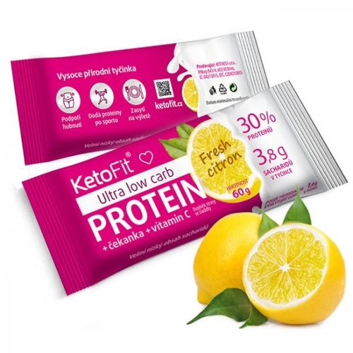 Proteinová tyčinka Fresh citron – extra low carb 14 × 60 g