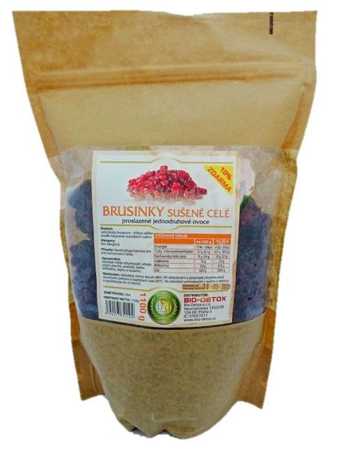 Bio-Detox Brusinky sušené celé 1100g