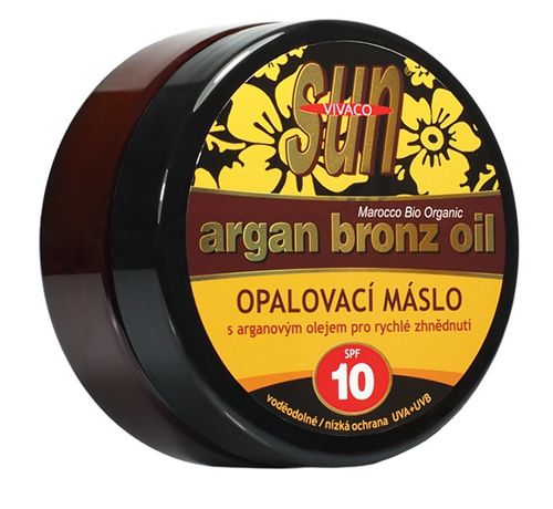 VIVACO Opalovací máslo s bio arganovým olejem SPF 10 SUN VITAL