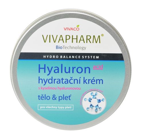 VIVAPHARM Hydratační krém s kyselinou hyaluronovou 200ml