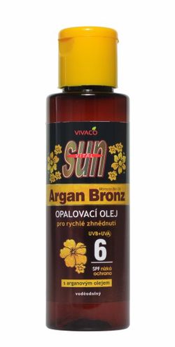 VIVACO Opalovací olej s BIO arganovým olejem SPF 6 SUN VITAL