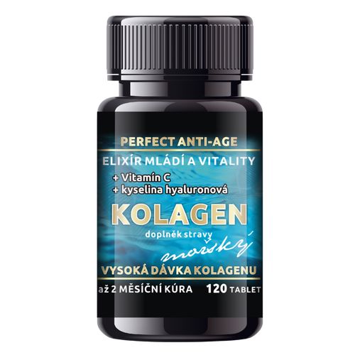 Bio-Detox Kolagen Mořský ANTI-AGE + vit. C a kys. hyaluronová - 120 tablet