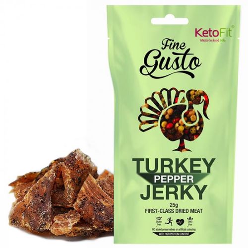 Sušené maso krůtí s pepřem 5x 25 g