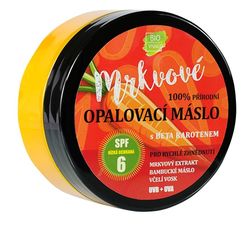 VIVACO 100% Přírodní opalovací máslo s mrkvovým extraktem OF 6