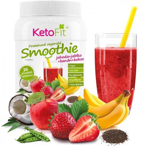 Proteinové smoothie jahoda-jablko-banán-kokos 300 g - 10 porcí