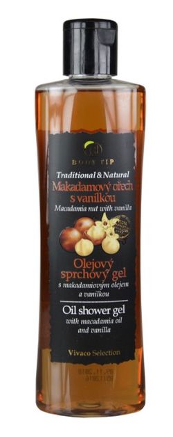 VIVACO Olejový sprchový gel Makadamový ořech s vanilkou BODY TIP