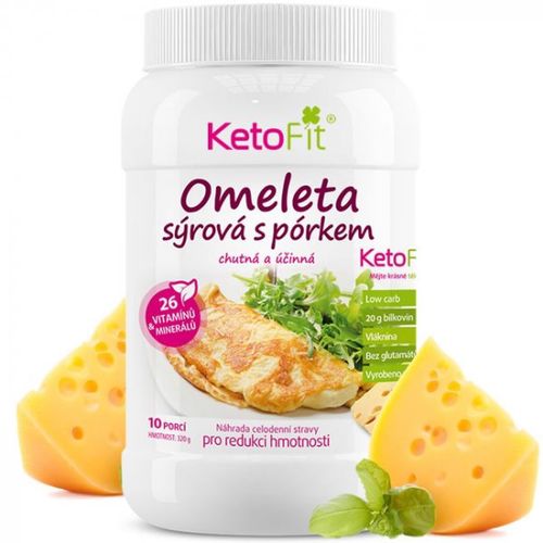 Proteinová omeleta sýrová s pórkem 320 g, 10 porcí