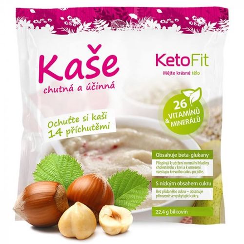 Proteinová krupičná kaše KetoFit lískový oříšek, 5 porcí