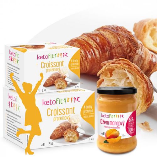 Balíček keto Croissanů a mangového džemu