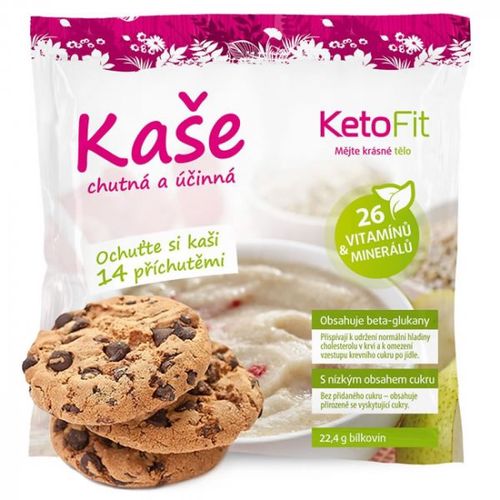 Proteinová krupičná kaše KetoFit cookies, 5 porcí