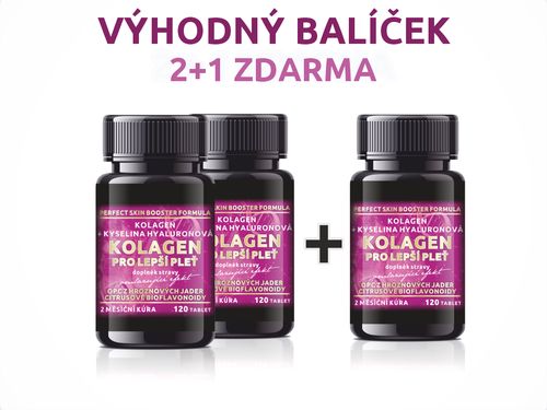 Kolagen pro LEPŠÍ PLEŤ 2 + 1 ZDARMA