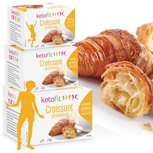 Proteinový Keto Croissant 6 ks