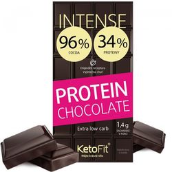 Proteinová low carb 96% čokoláda INTENSE KetoFit