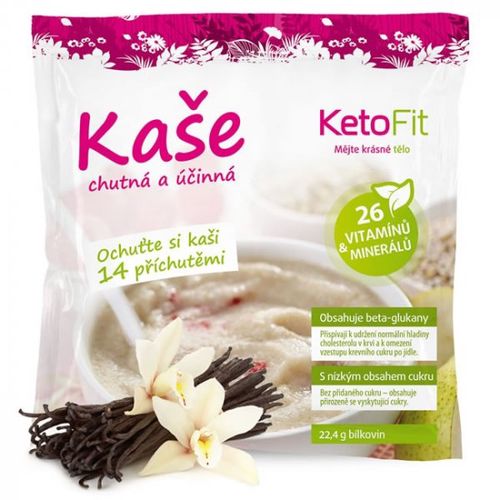 Proteinová krupičná kaše KetoFit vanilka, 5 porcí